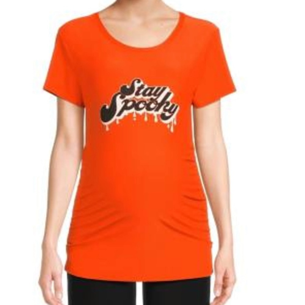 Time and Tru Maternity Stay Spooky T-Shirt